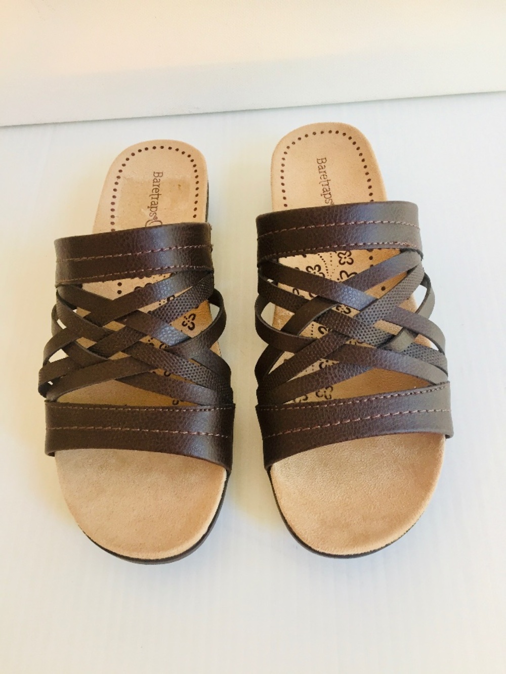 BareTraps Women's Sandals, Size 6.5 W, dark brown
